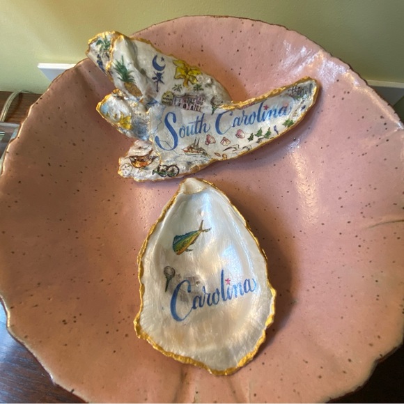 $18 or FREE WITH $40 PURCHASE. NEW OYSTER SHELL CAROLINA KEYS DISH OR RING DISH - Picture 12 of 16